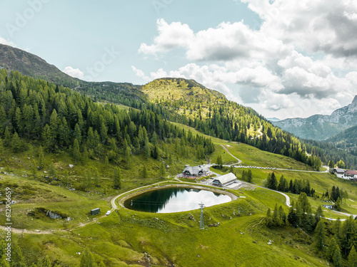 Mountain Lake in Nassfeld Pressegger See Austria photo