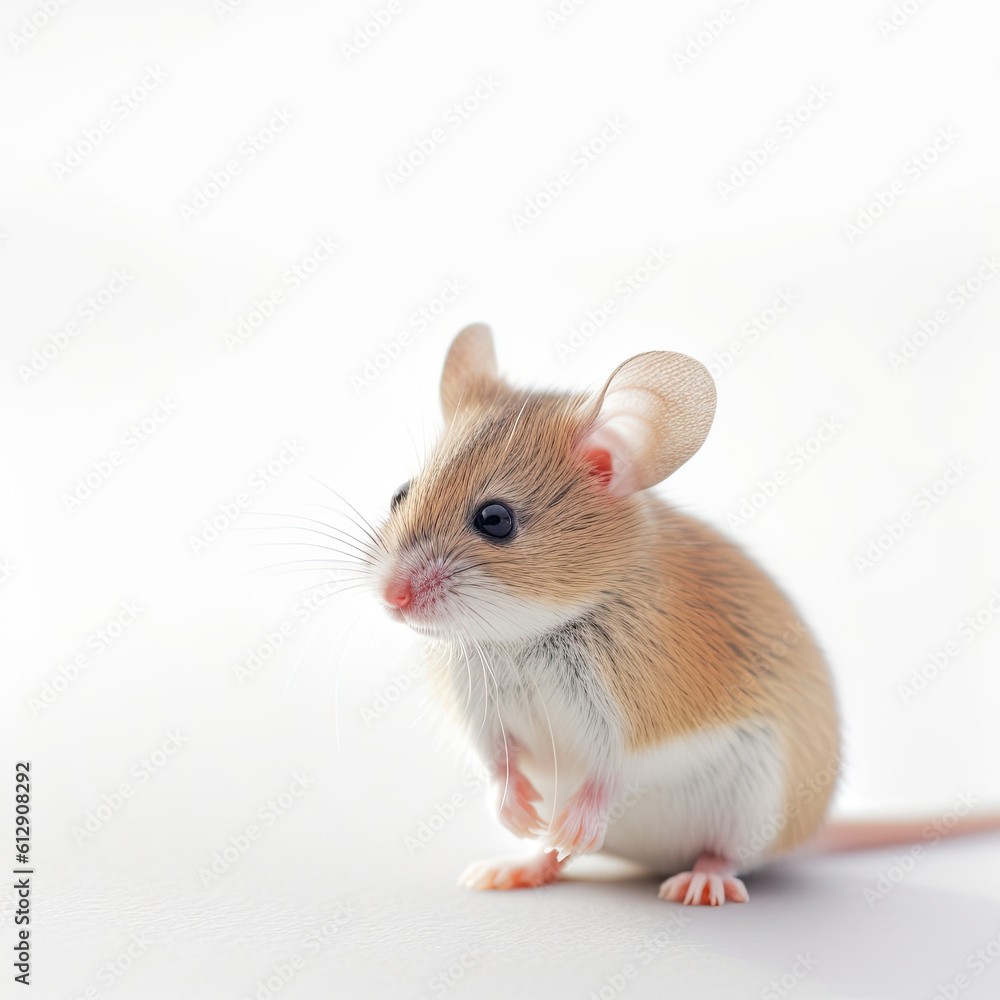 a small white mouse a small white mouse