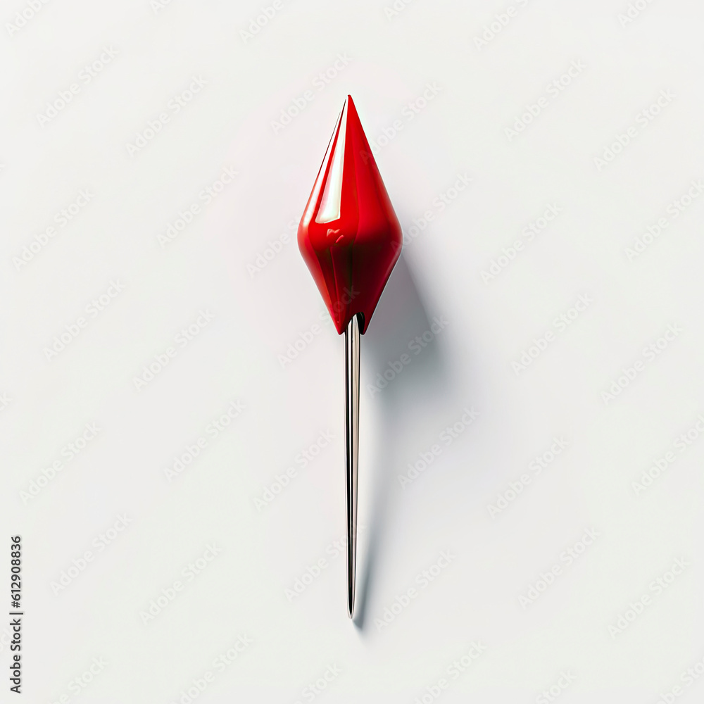 Fototapeta premium a pin with a red tip