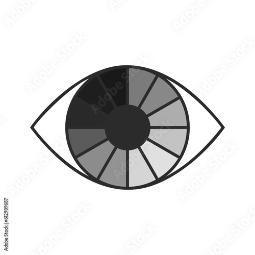 Achromatopsia Vector Icon.