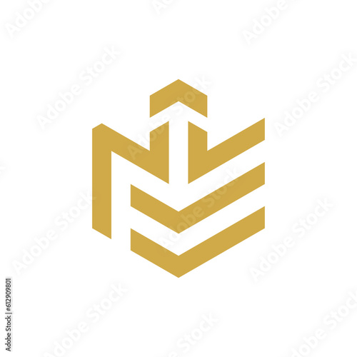 NLE up logo design