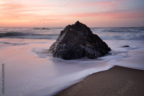The lonely rock, Adraga beach, Sintra, Portugal