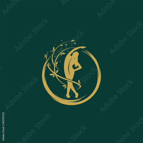 yoga phose logo for balance