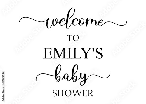 Welcome to the Baby Shower SVG, Customisable Baby Shower Sign, Welcome to Name's Baby Shower Svg, Baby Shower Welcome Sign Svg, Svg Files for Cricut