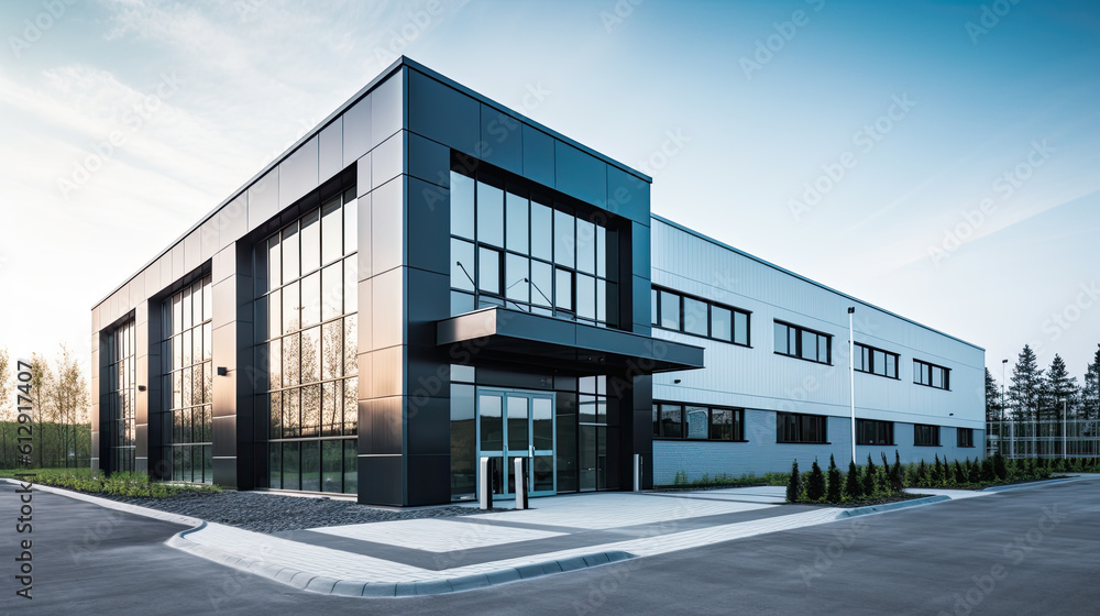 commercial facility, modern R an D building Generative AI commercial facility, modern R an D building Generative AI
