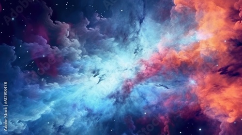 Colors of the Universe on a Majestic Starry Sky. Galaxy background.