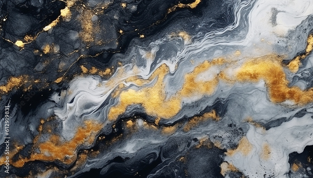 Black gold abstract background of marble liquid ink art painting on paper . Image of original artwork watercolor alcohol ink paint background texture Black gold abstract background of marble liquid ink art painting on paper . Image of original artwork watercolor alcohol ink paint background texture