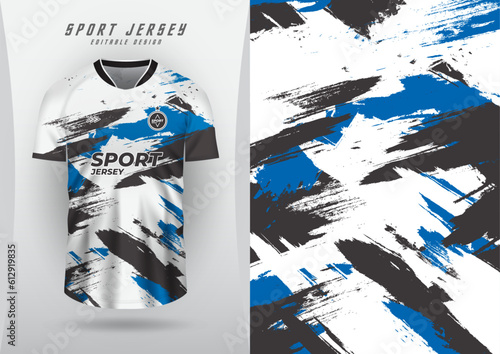 background for sports jersey soccer jersey running jersey racing jersey brush pattern black and blue white background