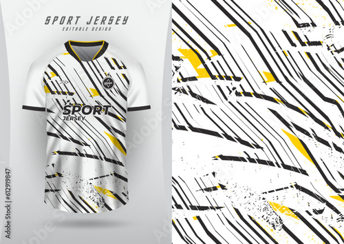 Background for sports jersey, soccer jersey, running jersey, racing jersey, pattern, dotted lines, black grain, white tones.