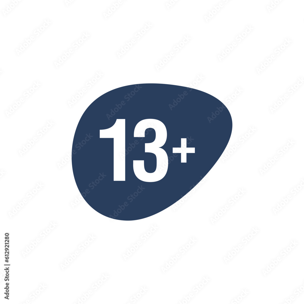 Age Restrictions Limit Sign Icon Template Age Restrictions Limit Sign Icon Template