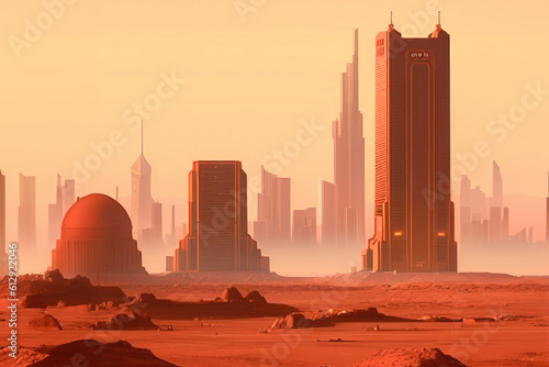 Mars City: A Thriving Metropolis on the Red Planet