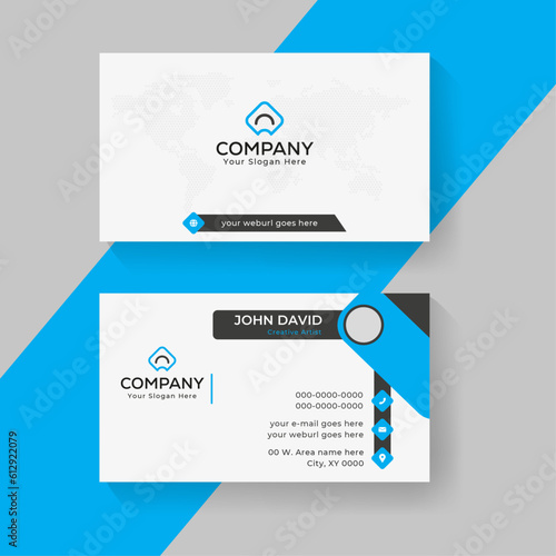 Corporate Business card design template. Identity visiting card - vector  file