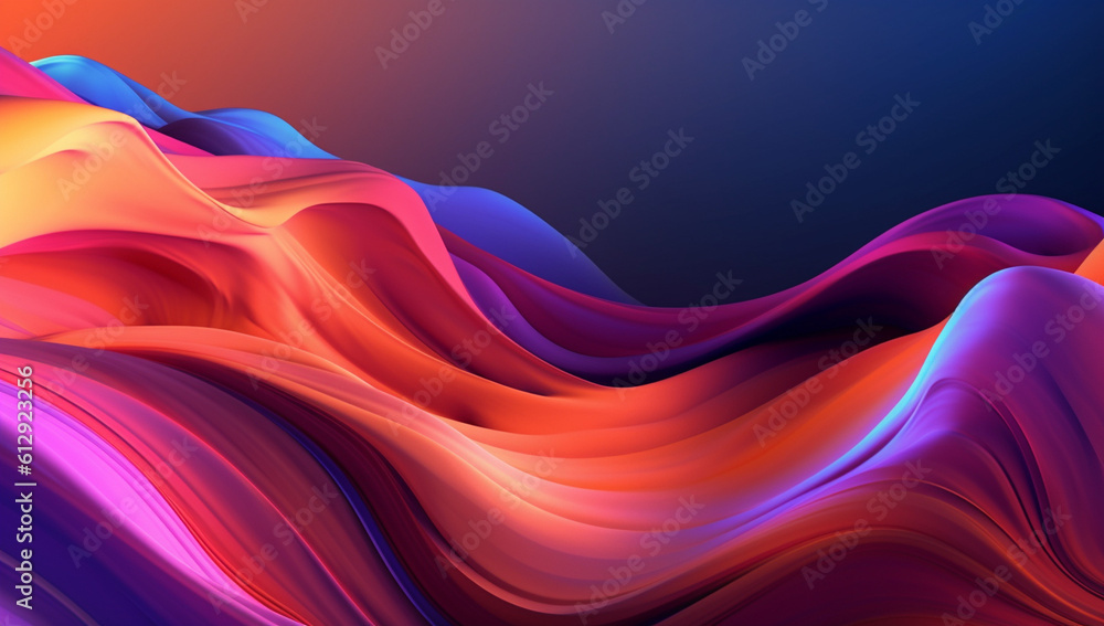 Ethereal Flow: Serene Purple and Blue Fluid Textures in Organic Motion, Generative AI Ethereal Flow: Serene Purple and Blue Fluid Textures in Organic Motion, Generative AI