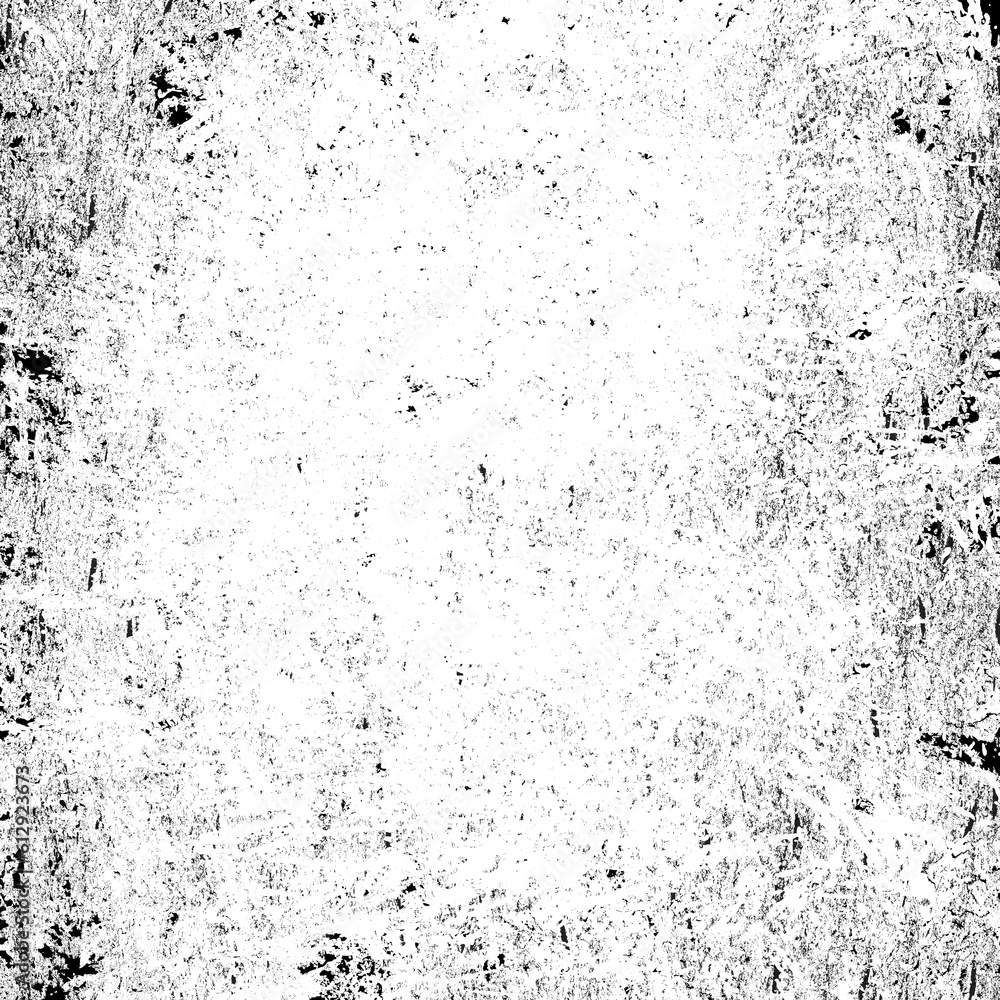 Distressed black texture. Dark grainy texture on white background. Dust overlay textured. Grain noise particles. Rusted white effect. Grunge design elements.