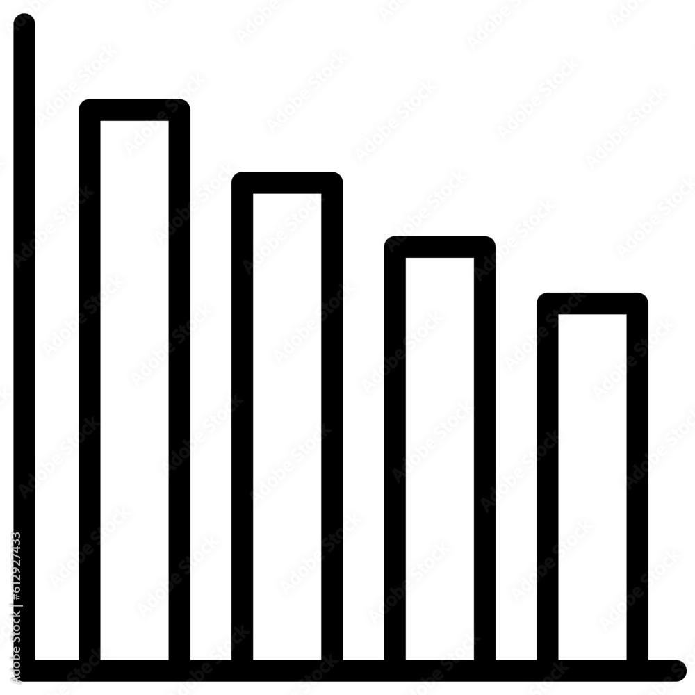 Bar graph Icon style Bar graph Icon style