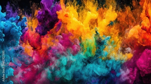 abstract colorful background with watercolor HD 8K wallpaper Stock Photographic Image