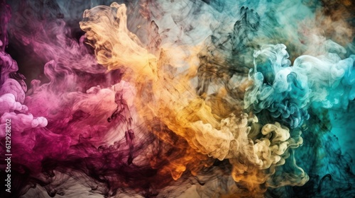 colorful smoke HD 8K wallpaper Stock Photographic Image © Ahmad