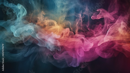 abstract colorful smoke HD 8K wallpaper Stock Photographic Image