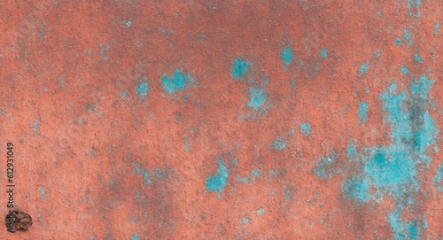 Old grunge copper bronze rusty texture background. Distressed cracked patina siding, generative ai