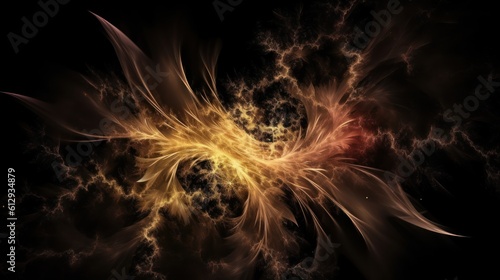 fractal flame background HD 8K wallpaper Stock Photographic Image