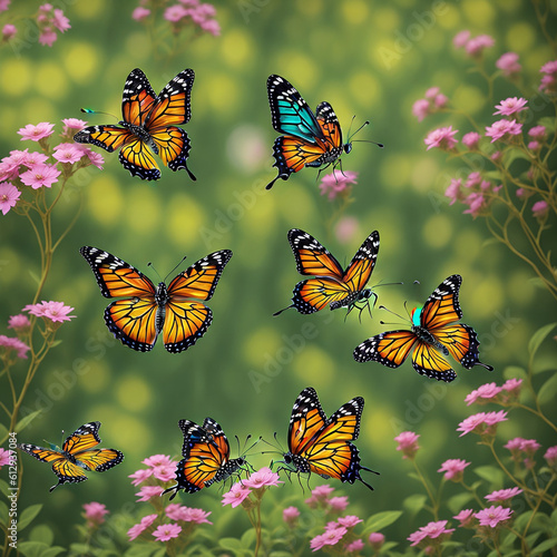 butterflies and flowers © Rayhan