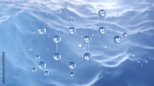 Fotografie acipimox molecular structure, 3d model molecule, olbetam, structural chemical fo