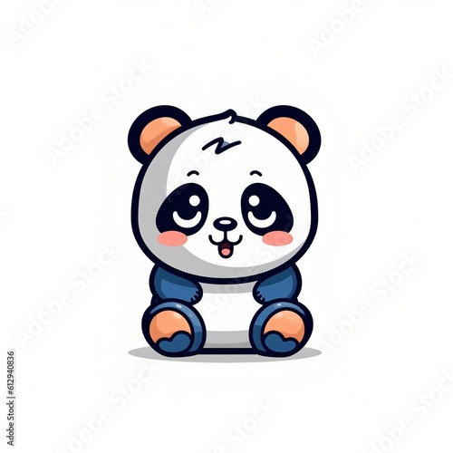 Character logo of a panda. Generative AI