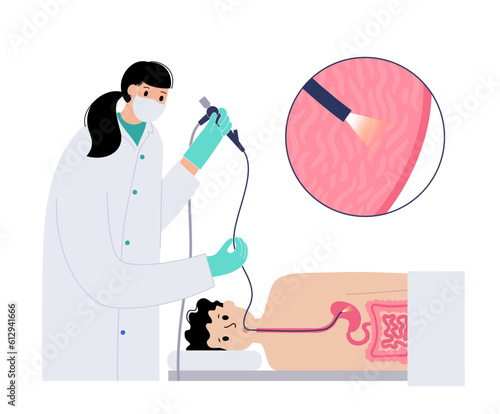 Gastroscopy endoscopy procedure