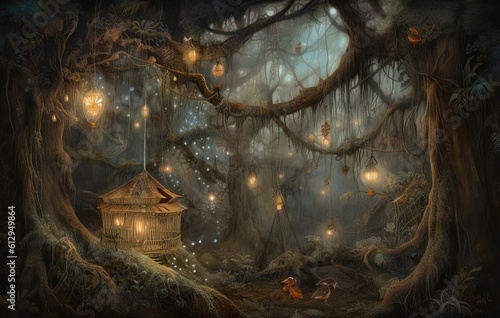 A surreal and ethereal Haunted Forest Trail  © FloxyArt
