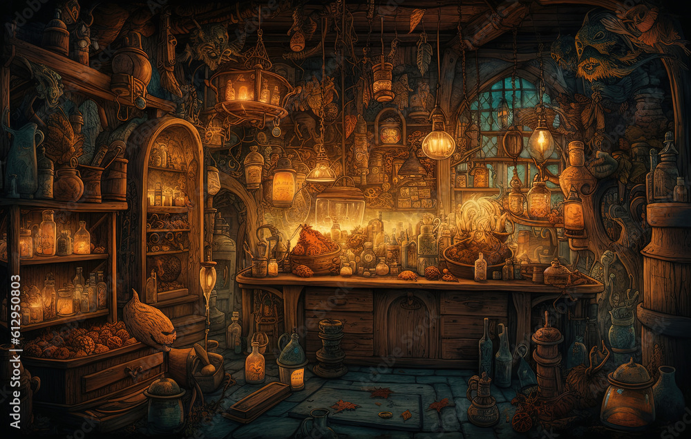 Magical Halloween Potion Shop Magical Halloween Potion Shop