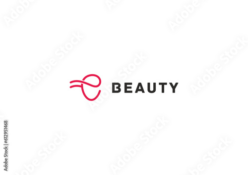 Template logo design solution for beauty salon or cosmetic product