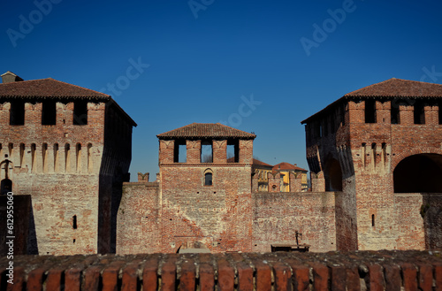 the Sforza fortress of the village of Soncino  photo