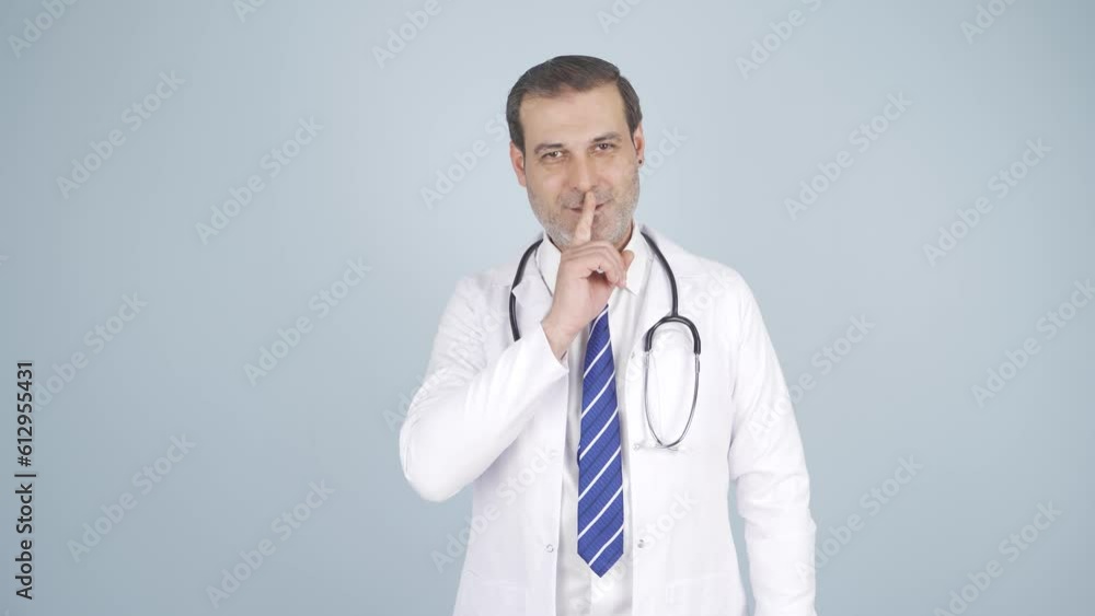 The doctor asks for silence. The doctor asks for silence.