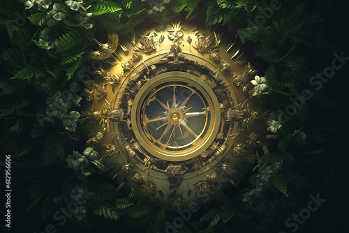 Complexity and elegance of a keyhole's internal mechanism, Generated with AI