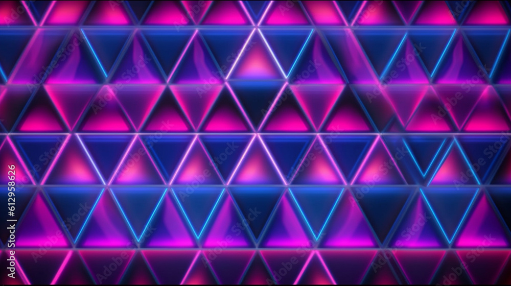 Vibrant Illumination: Colorful Neon Shapes Creating Striking Patterns, Generative AI Vibrant Illumination: Colorful Neon Shapes Creating Striking Patterns, Generative AI