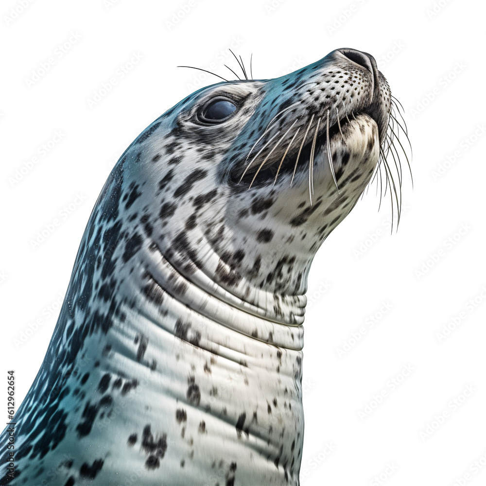 leopard seal isolated on the transparent background PNG. AI generative ...