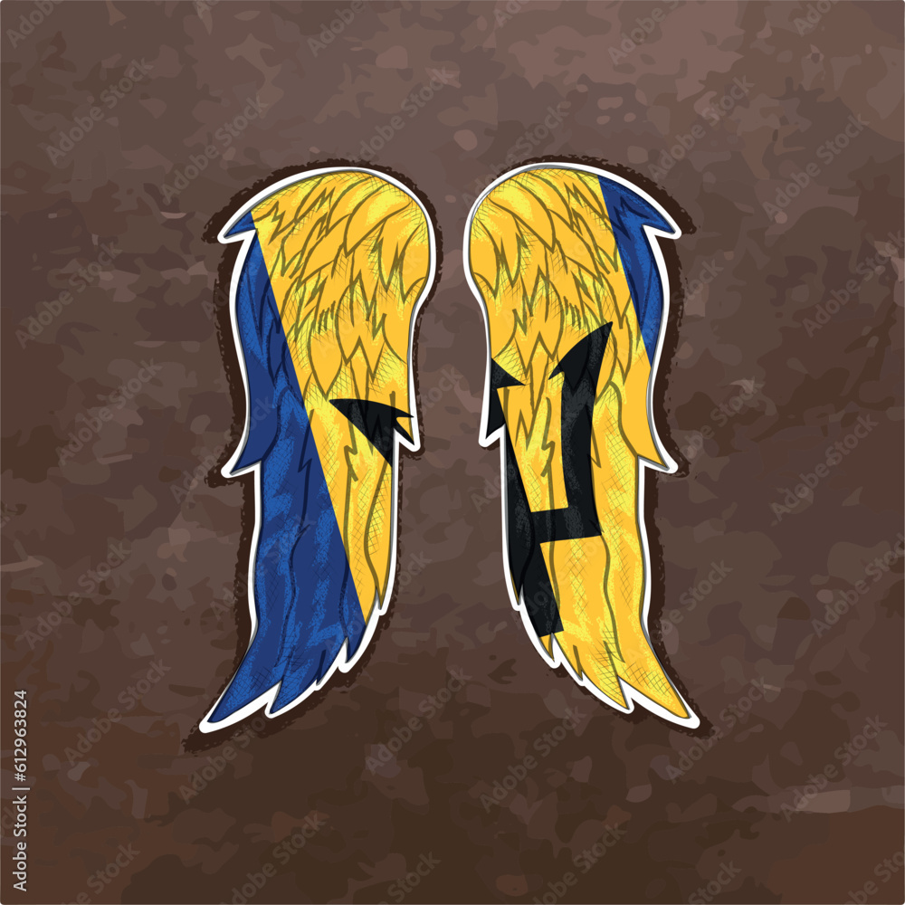 Unleash your creativity with our dynamic vector file featuring wings in