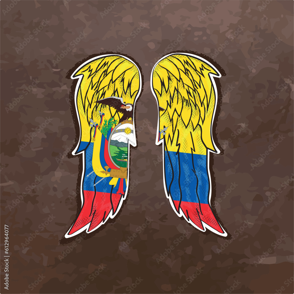 Unleash your creativity with our dynamic vector file featuring wings in
