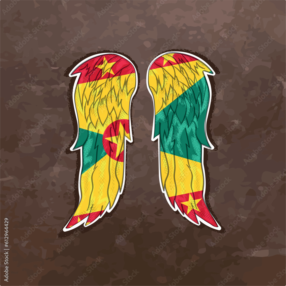 Unleash your creativity with our dynamic vector file featuring wings in