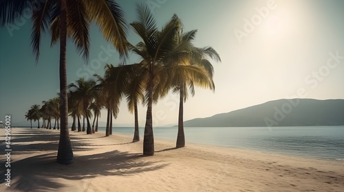 Palmy Trees and a Sandy Beach Beckon for Thrilling Experiences © Ranya Art Studio