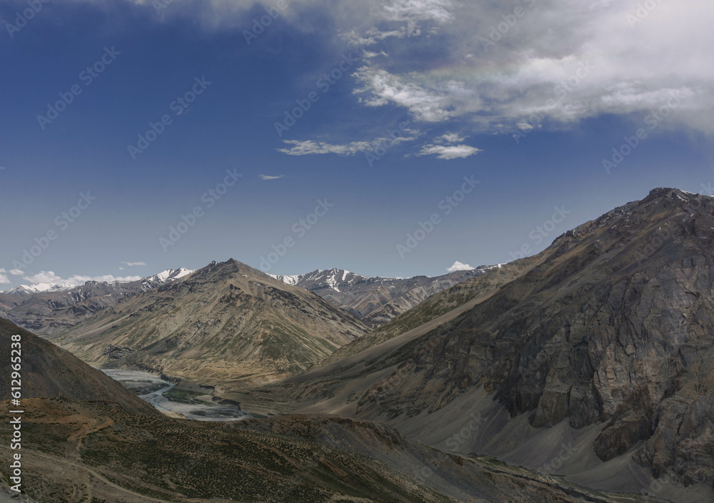 Ladakh is a high plateau in India, bordering the Himalayas and the Karakorum.