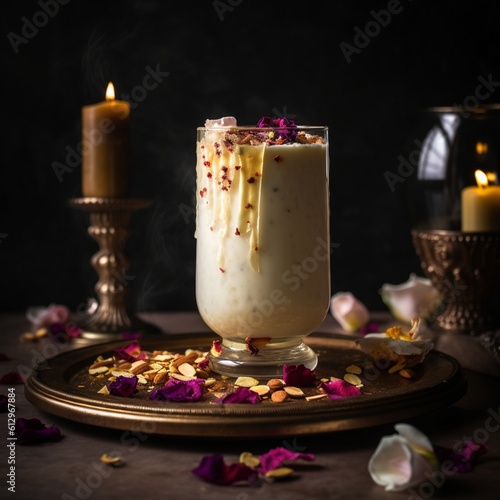 Creamy and Frothy Thandai with Nuts and Spices