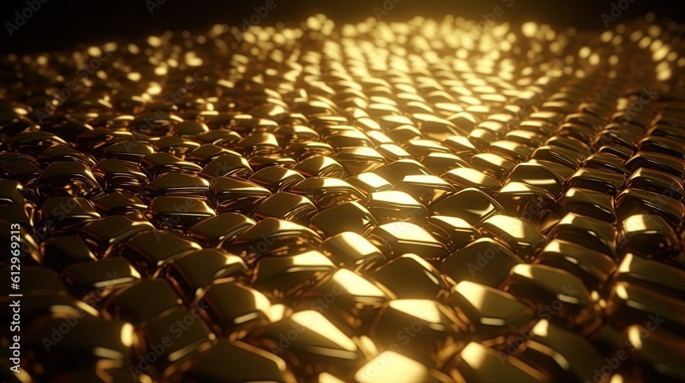 Obraz premium Golden background. Generative Ai illustration