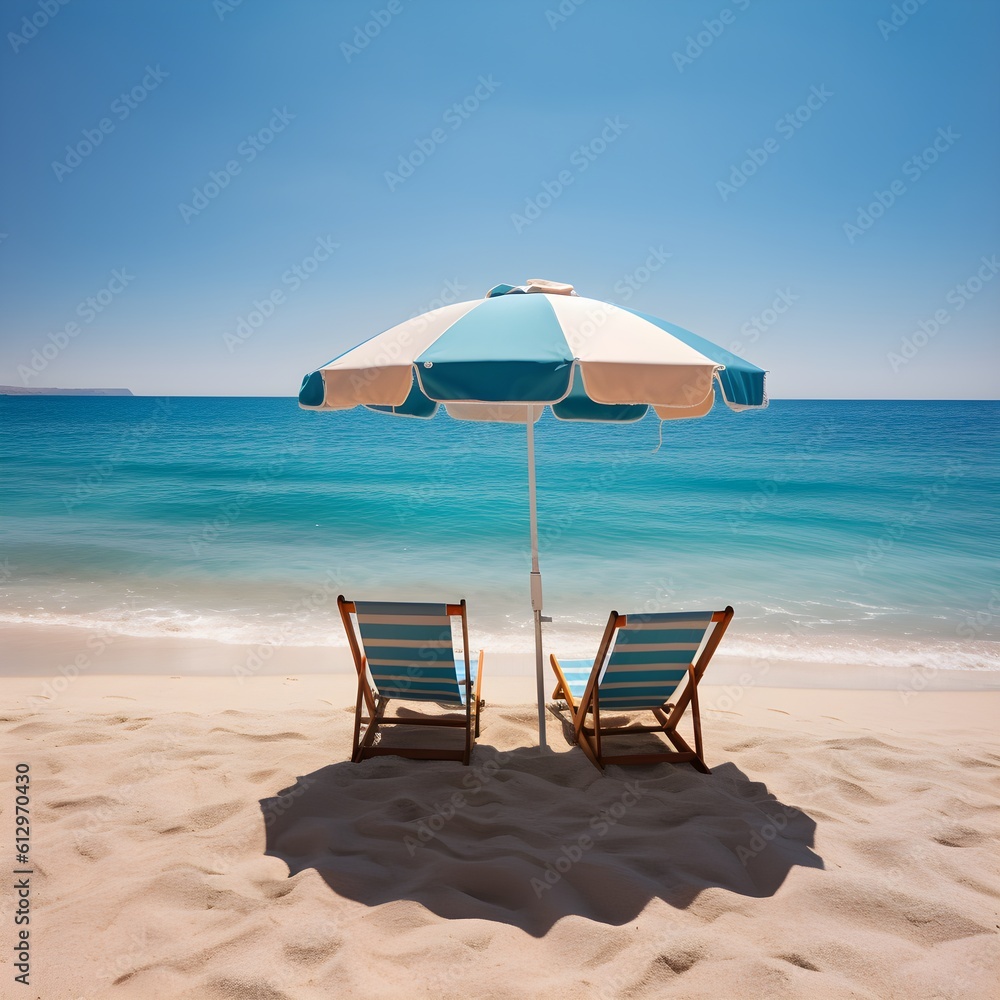 Sun-kissed beachfront, sandy beach, dreamy skies, and beachfront kissed by the sun