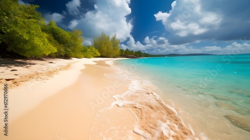 Island serenade, mesmerizing tropical beach, harmonious waves, and melodic atmosphere © Ranya Art Studio