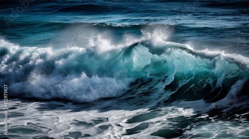 Secluded bliss, mesmerizing ocean waves, dreamy clouds, and serene foam © Ranya Art Studio