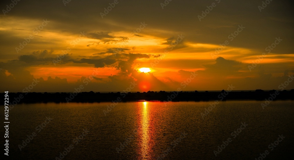 sunset over the sea Sri Lanka