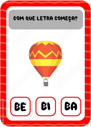 Com que letra começa?