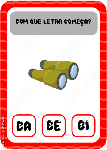 Com que letra começa?