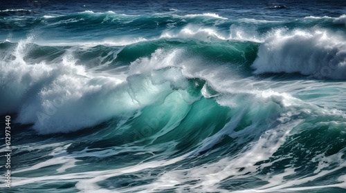Serene oceanscapes, captivating ocean waves, dreamy clouds, and delicate foam © Ranya Art Studio